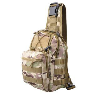 Womens Camouflage Tactical Hiking Utility Bag Crossbody Gorpcore Outdoor Camping